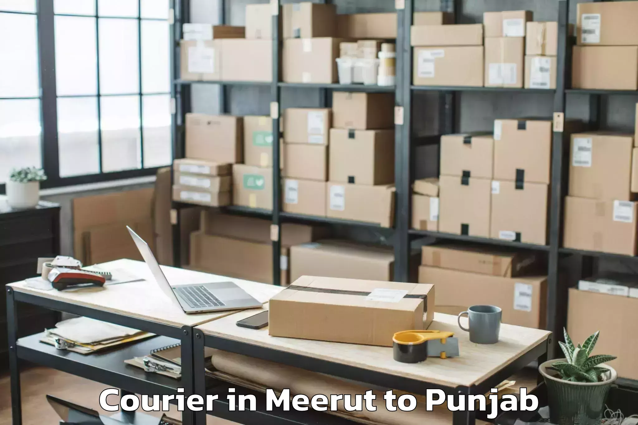 Reliable Meerut to Darak Courier